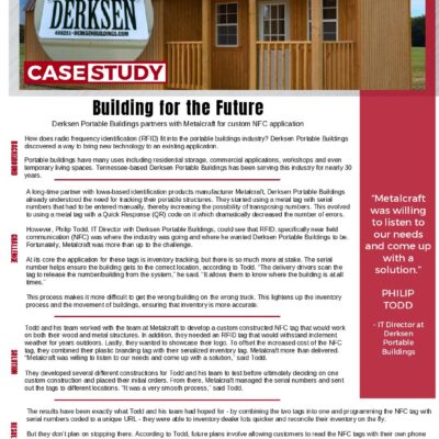 Metalcraft Case Study - Derksen
