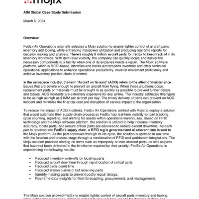 Mojix Case Study - FedEx