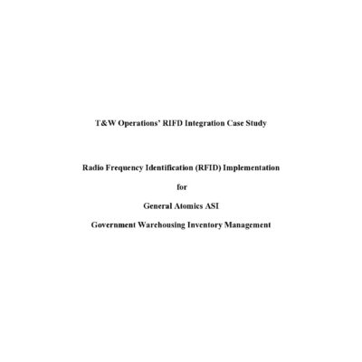 T&W Operations Case Study - General Atomics ASI